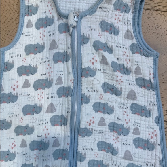💥HP💥 Organic Cotton Muslin Elephant Print Toddler baby kids Sleep Sack 18-24 - Picture 5 of 11